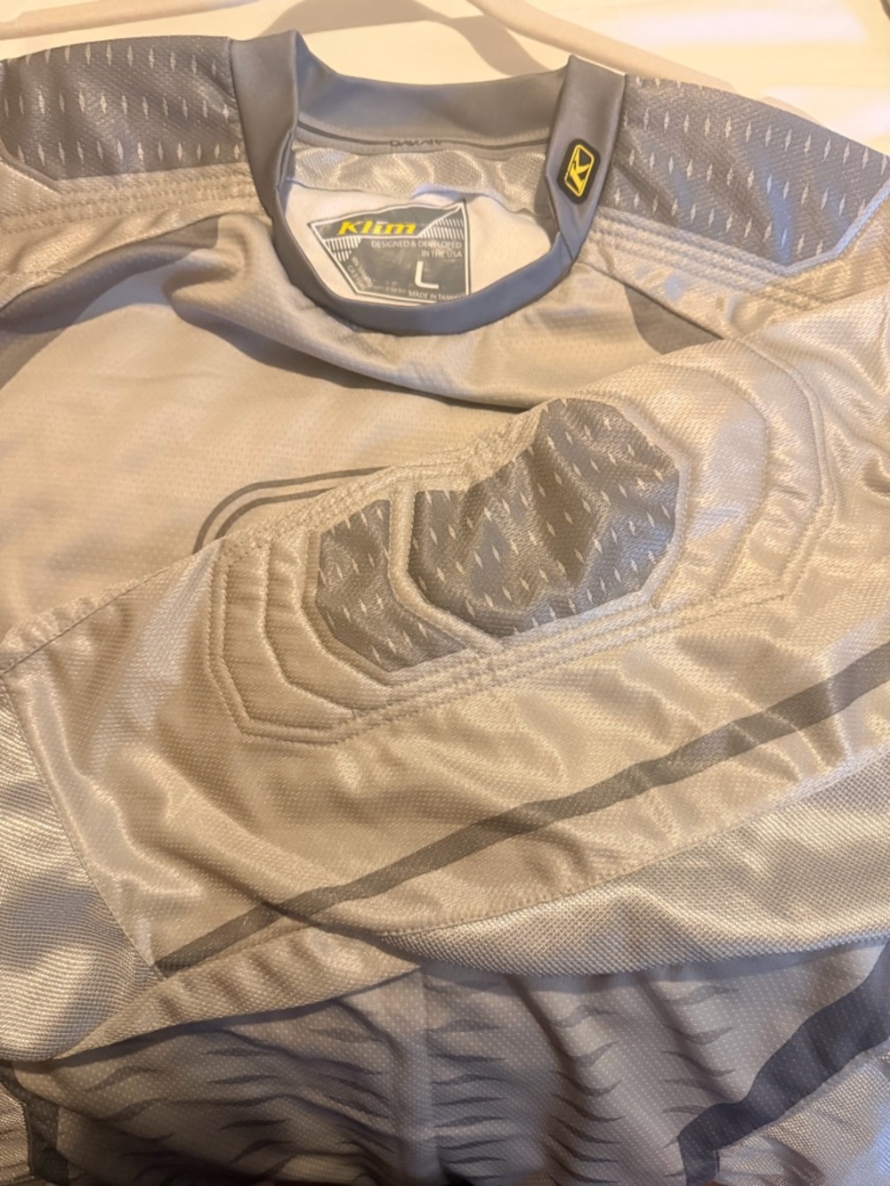 Klim Men’s Silver Motocross Jersey - Lightweight Performance - Picture 6 of 7
